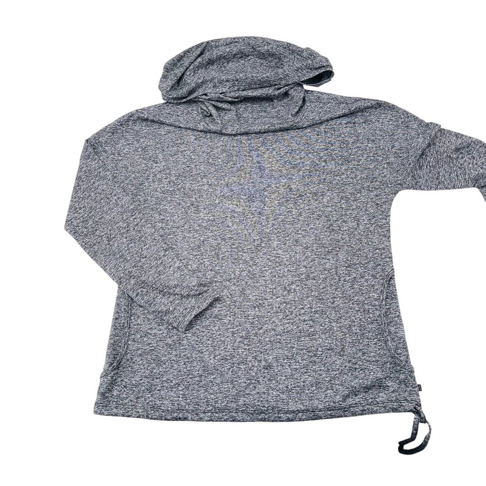 Merrell Womens Gray Cowl Neck Hooded Pullover‎ Sweater M Polyester